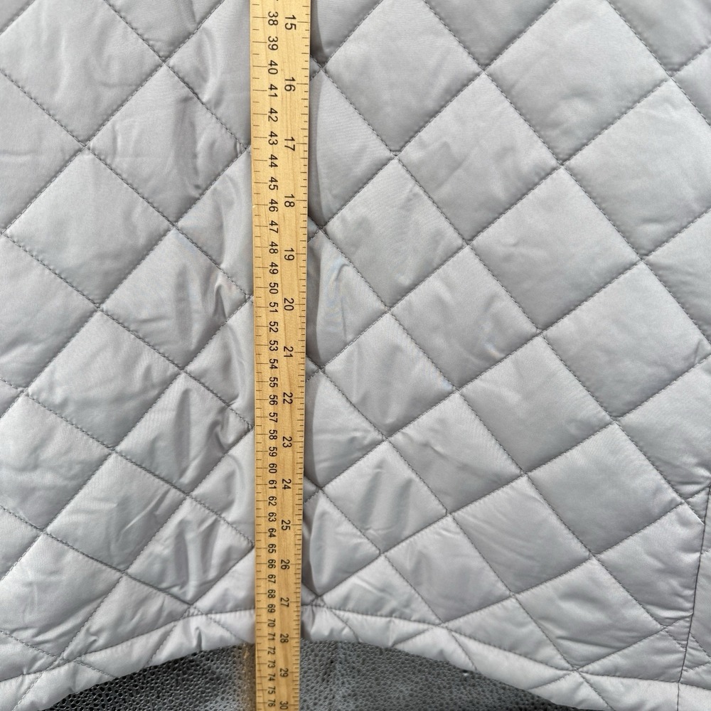 Lands'‎ End Women's Sz  18/XL Quilted Insulated Vest Gray Repreve Zip Front New - Picture 12 of 13